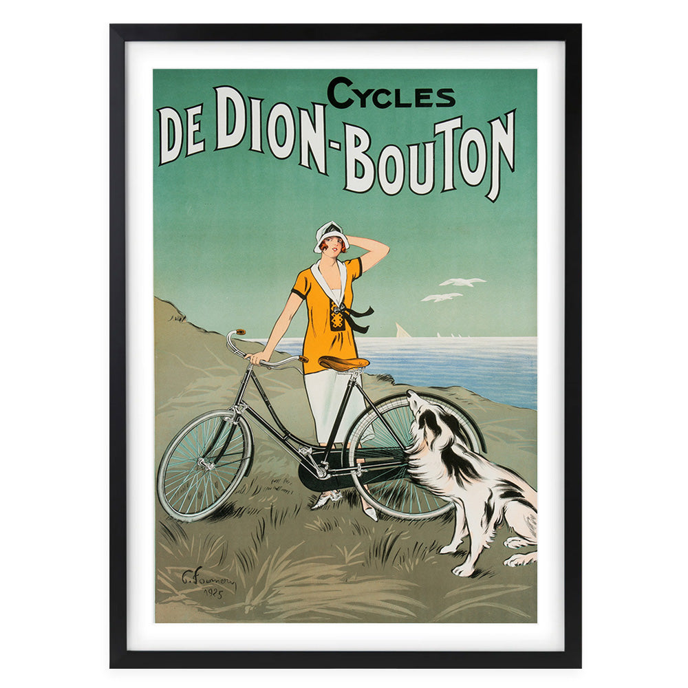 Wall Art's Cycles De Dion Bouton Large 105cm x 81cm Framed A1 Art Print