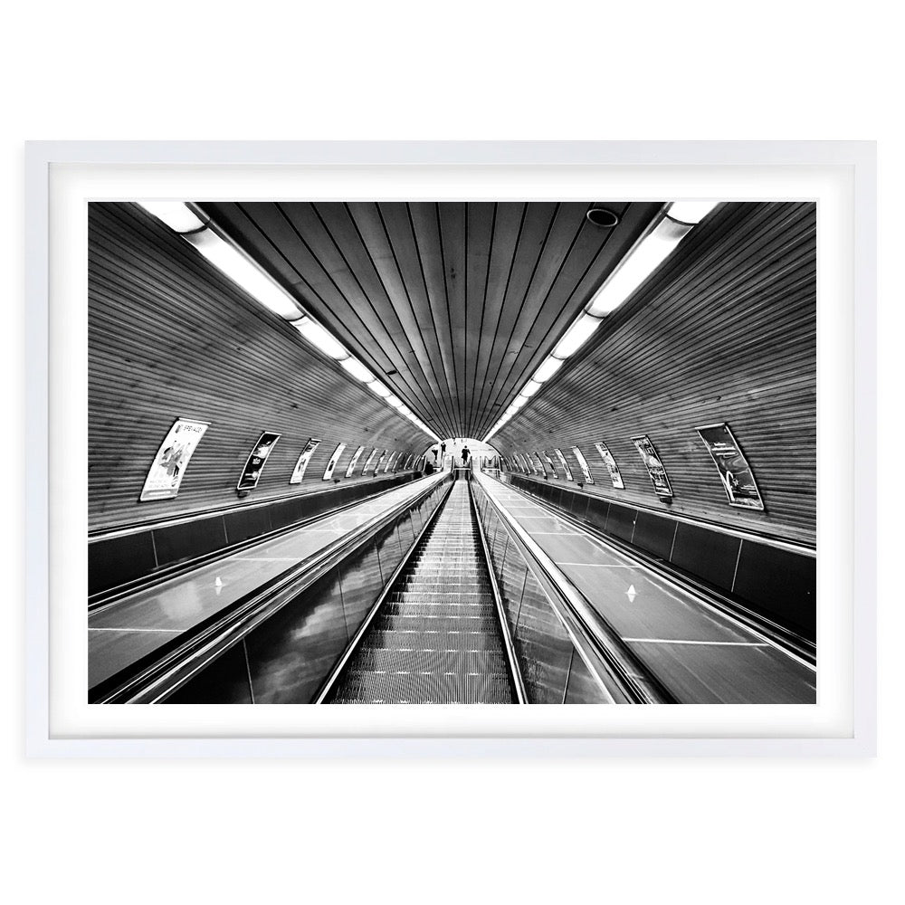 Wall Art's Down The Subway Large 105cm x 81cm Framed A1 Art Print