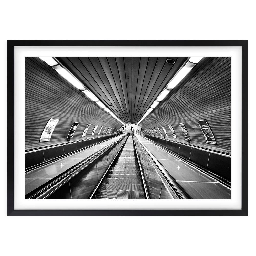 Wall Art's Down The Subway Large 105cm x 81cm Framed A1 Art Print