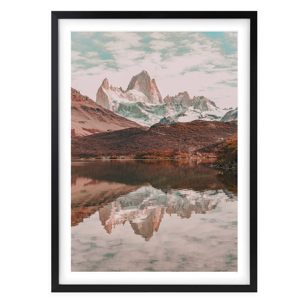 Wall Art's El Chalten, Santa Cruz Province, Argentina Large 105cm x 81cm Framed A1 Art Print