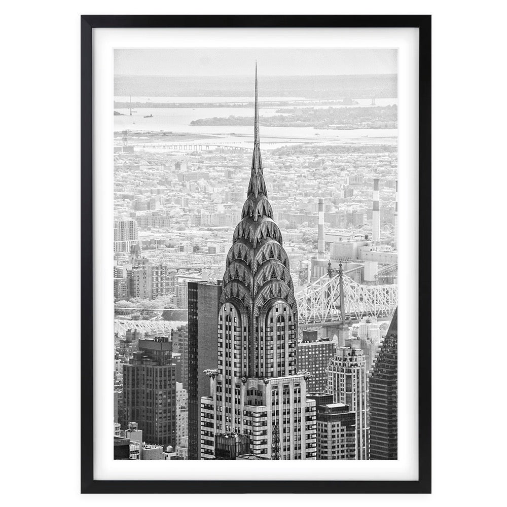 Wall Art's Empire State Building Large 105cm x 81cm Framed A1 Art Print