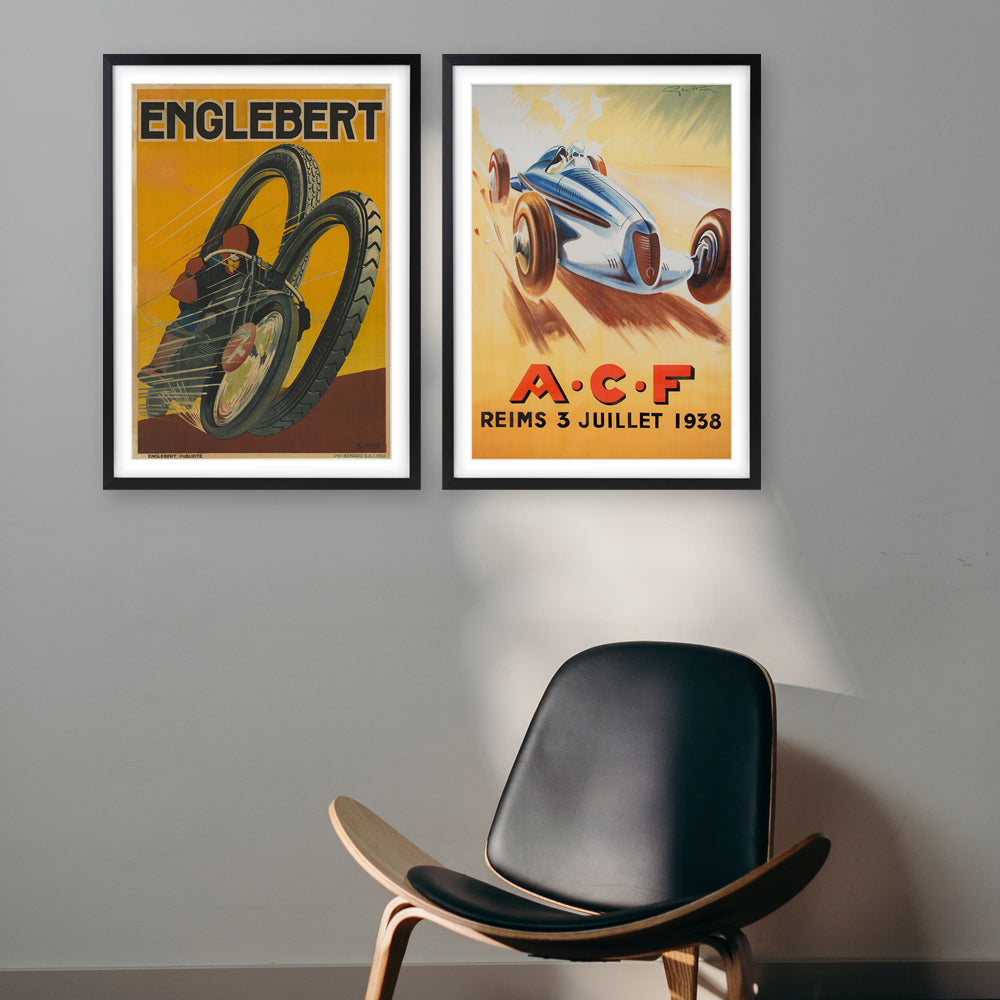 Wall Art's Emprunt De La Liberation Large 105cm x 81cm Framed A1 Art Print