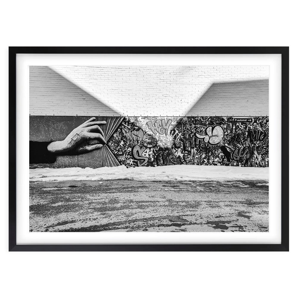 Wall Art's Graffitti Hand Large 105cm x 81cm Framed A1 Art Print