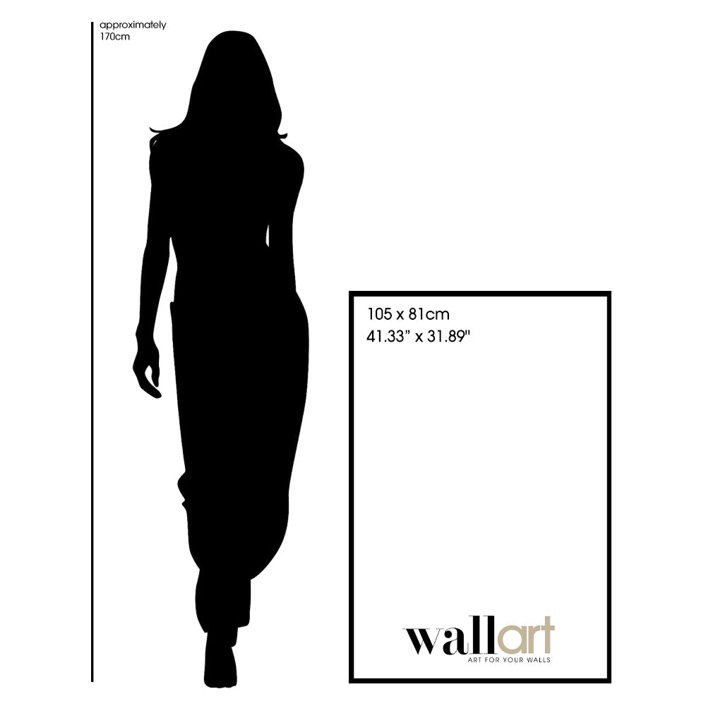 Wall Art's Halle Chapeaux Large 105cm x 81cm Framed A1 Art Print