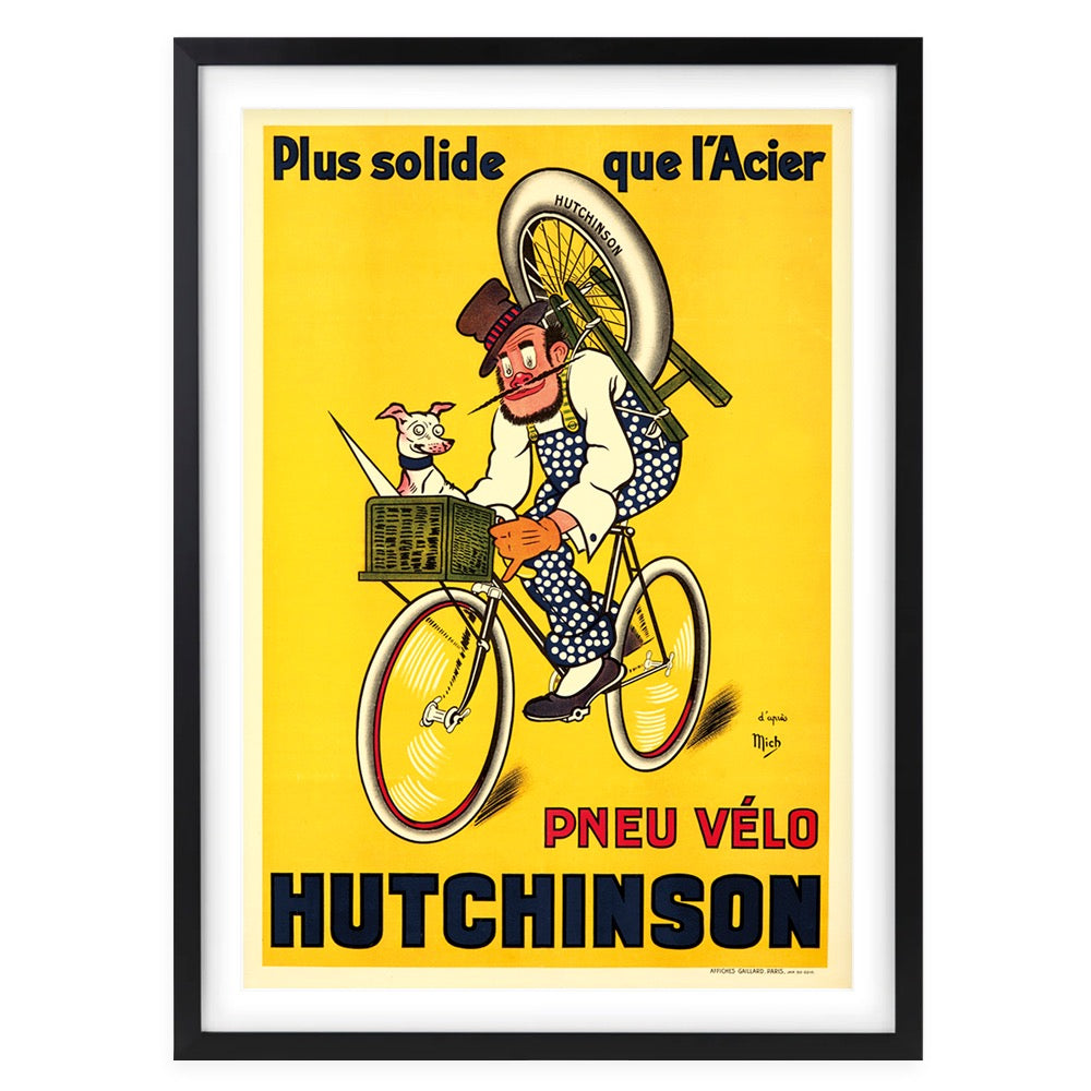 Wall Art's Hutchinson Cycles Large 105cm x 81cm Framed A1 Art Print