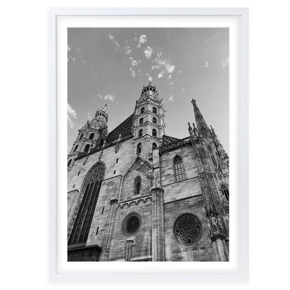 Wall Art's Italian Church Large 105cm x 81cm Framed A1 Art Print