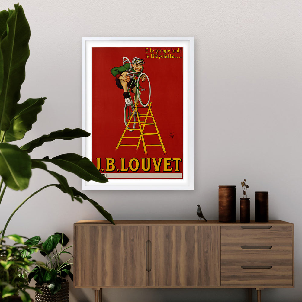 Wall Art's J B Louvet Large 105cm x 81cm Framed A1 Art Print