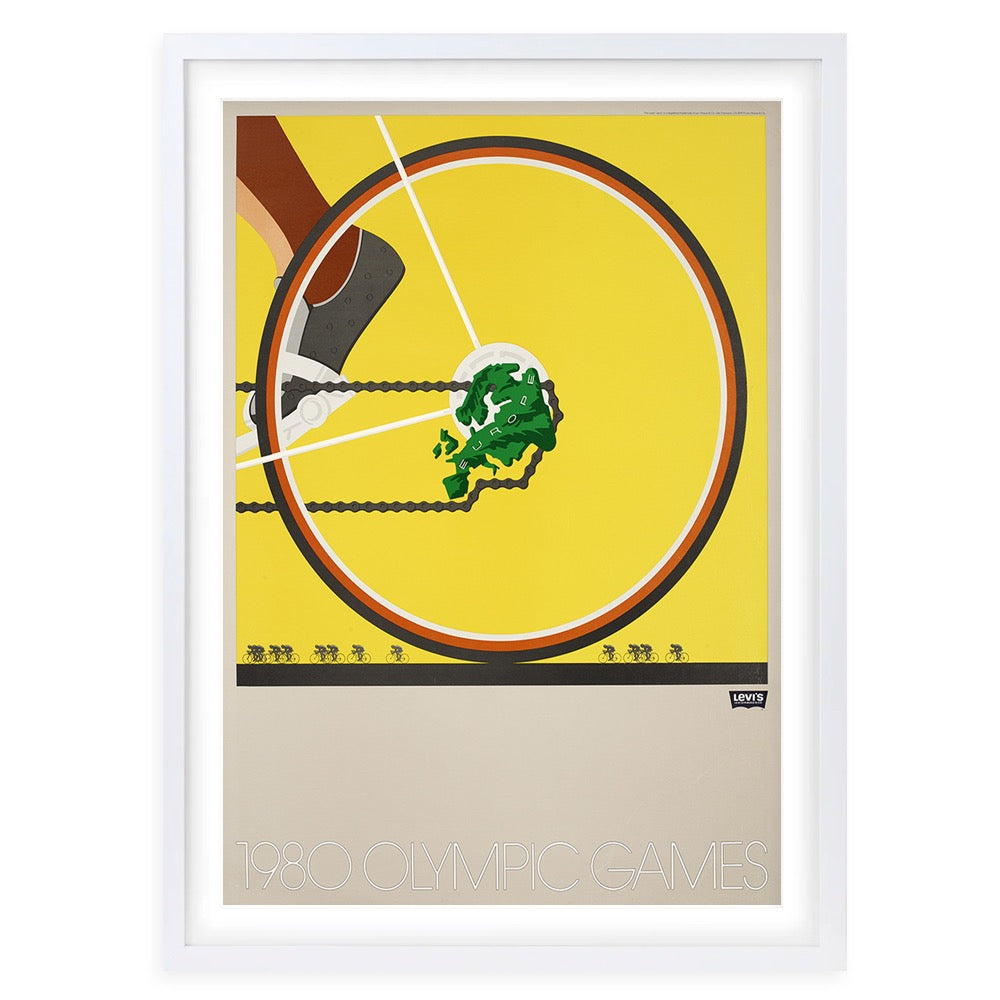 Wall Art's Levis Olympic Games 1980 Large 105cm x 81cm Framed A1 Art Print