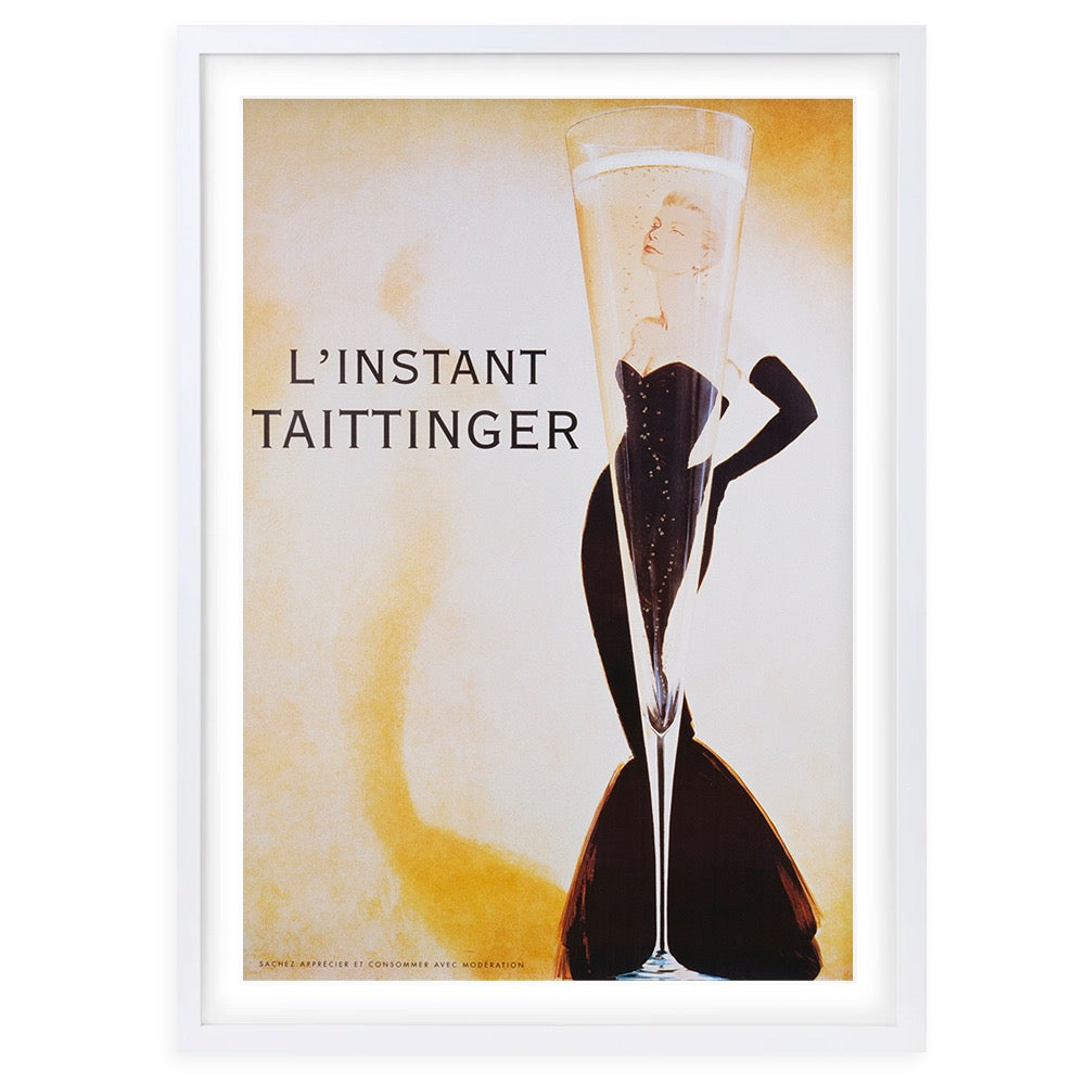 Wall Art's L Instant Taittinger Large 105cm x 81cm Framed A1 Art Print