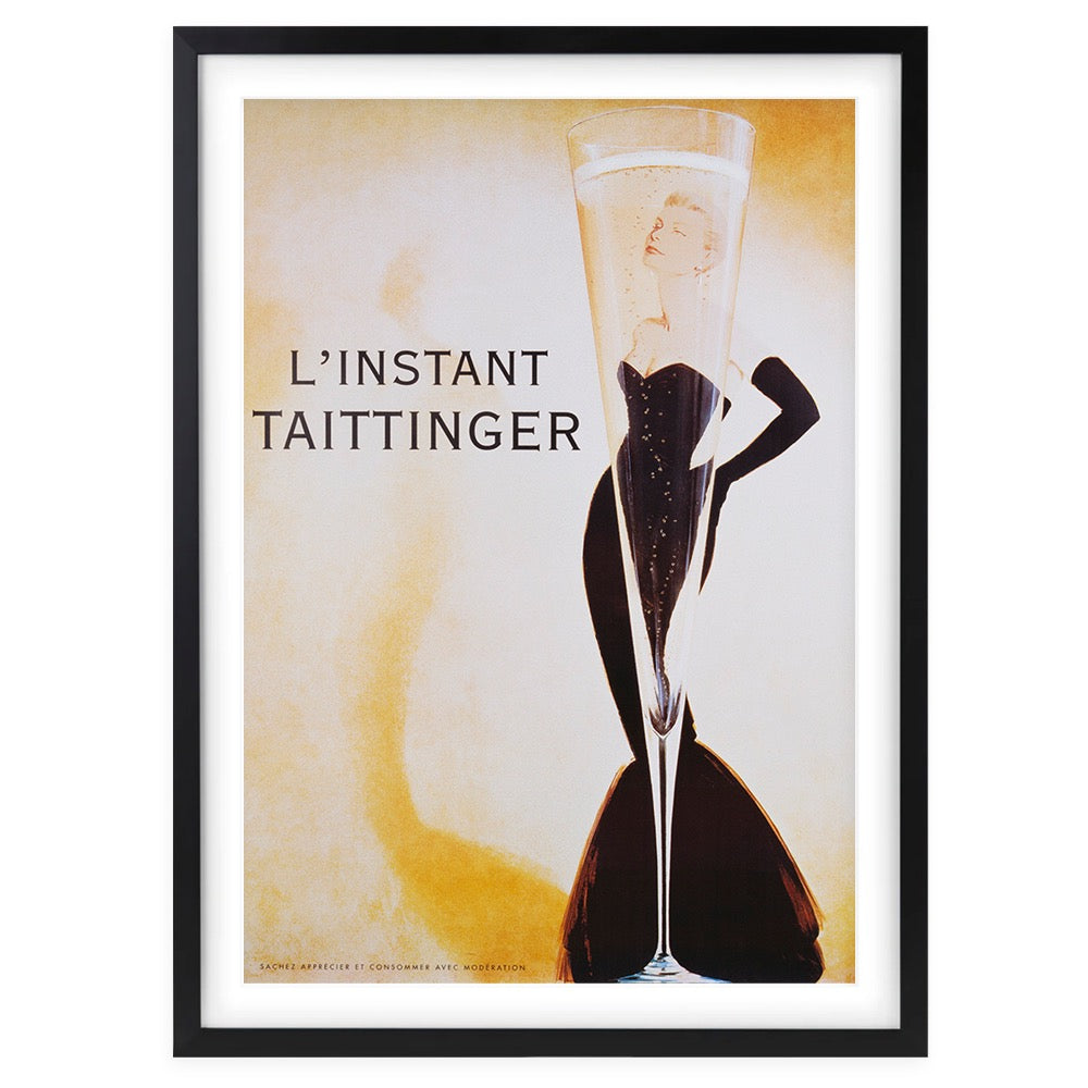 Wall Art's L Instant Taittinger Large 105cm x 81cm Framed A1 Art Print