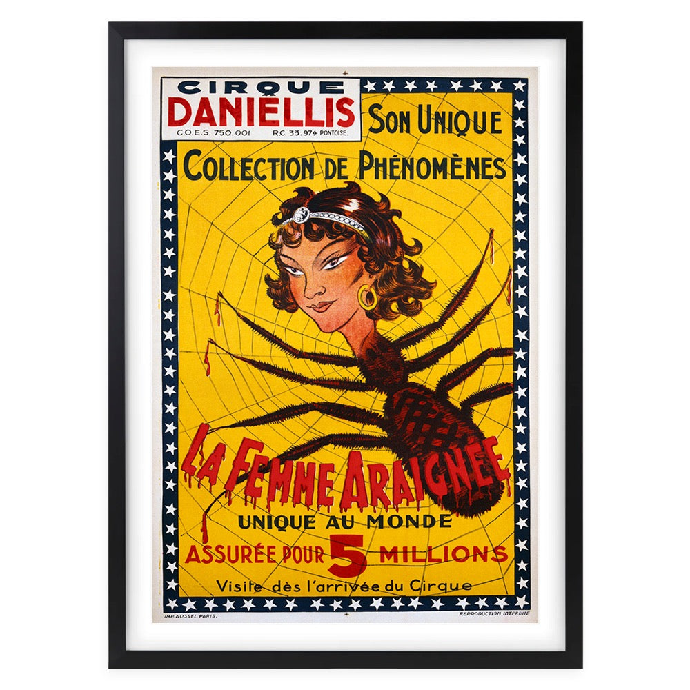 Wall Art's La Femme Araignee Large 105cm x 81cm Framed A1 Art Print