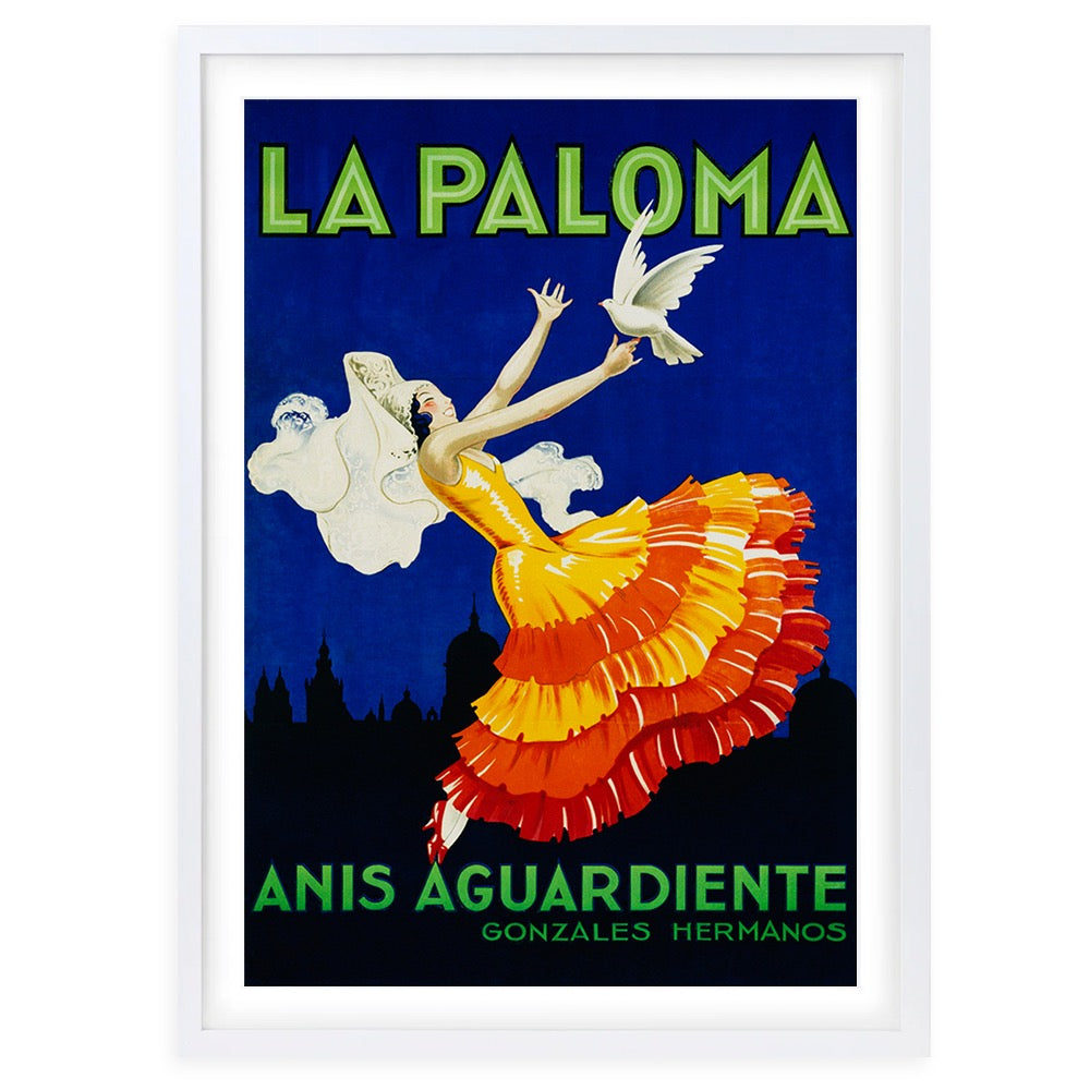 Wall Art's La Paloma Large 105cm x 81cm Framed A1 Art Print