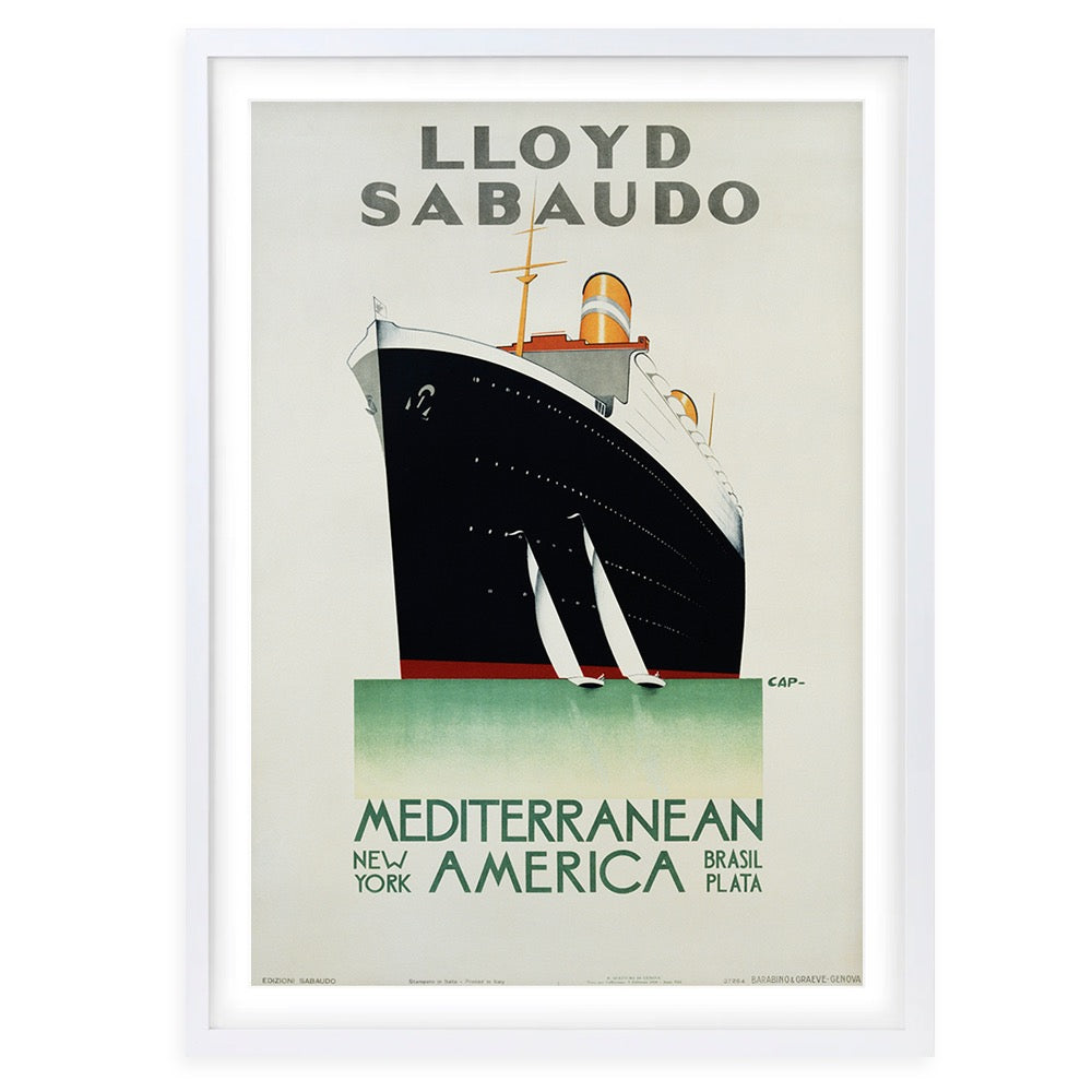 Wall Art's Lloyd Sabaudo Large 105cm x 81cm Framed A1 Art Print