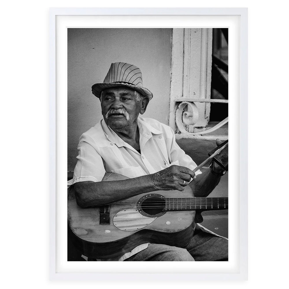 Wall Art's Music Man Large 105cm x 81cm Framed A1 Art Print