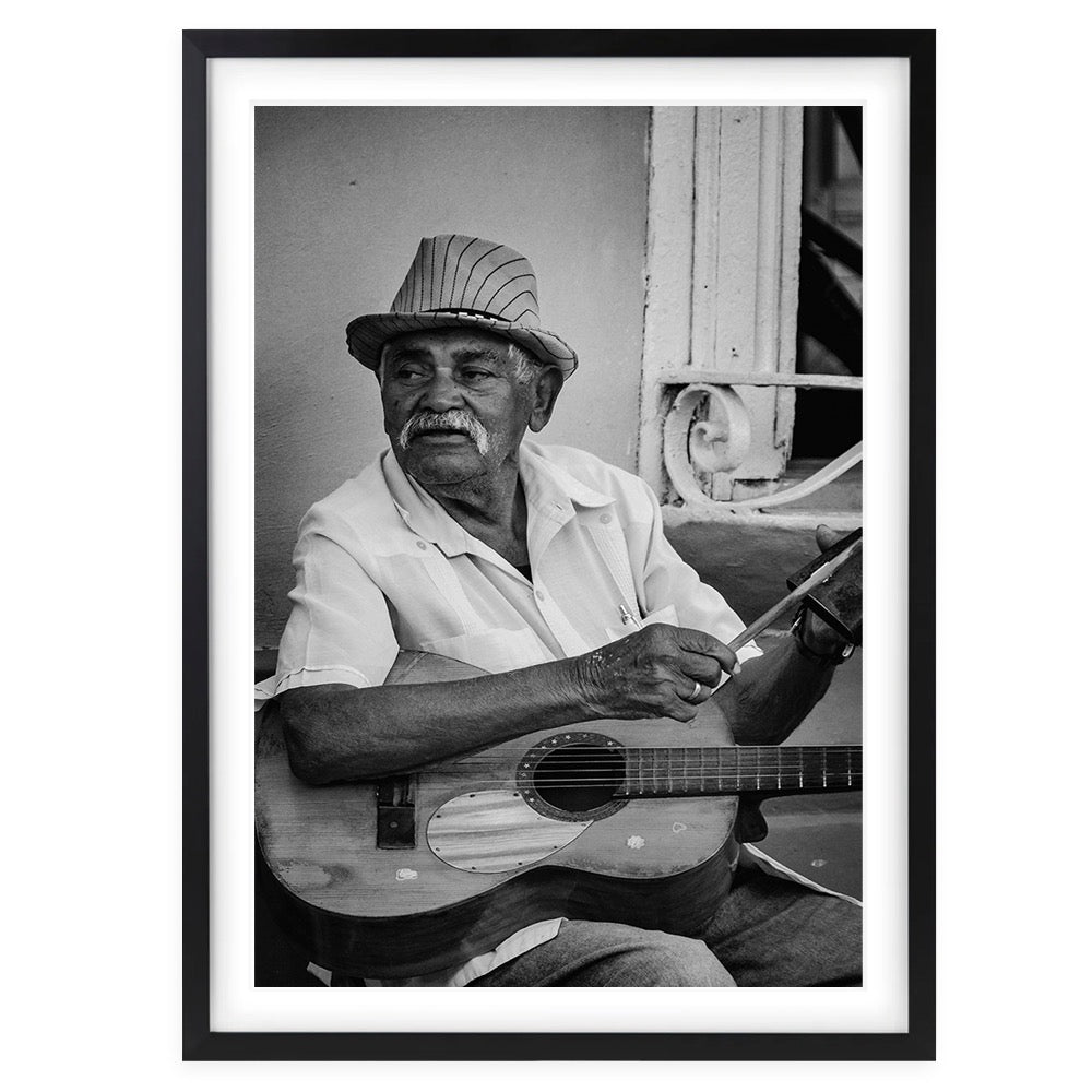 Wall Art's Music Man Large 105cm x 81cm Framed A1 Art Print