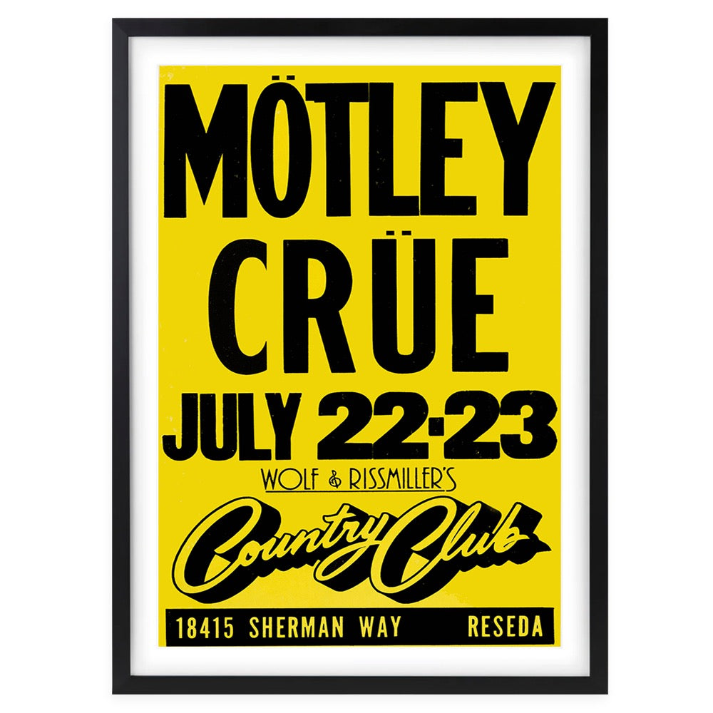 Wall Art's Motley Crue Large 105cm x 81cm Framed A1 Art Print