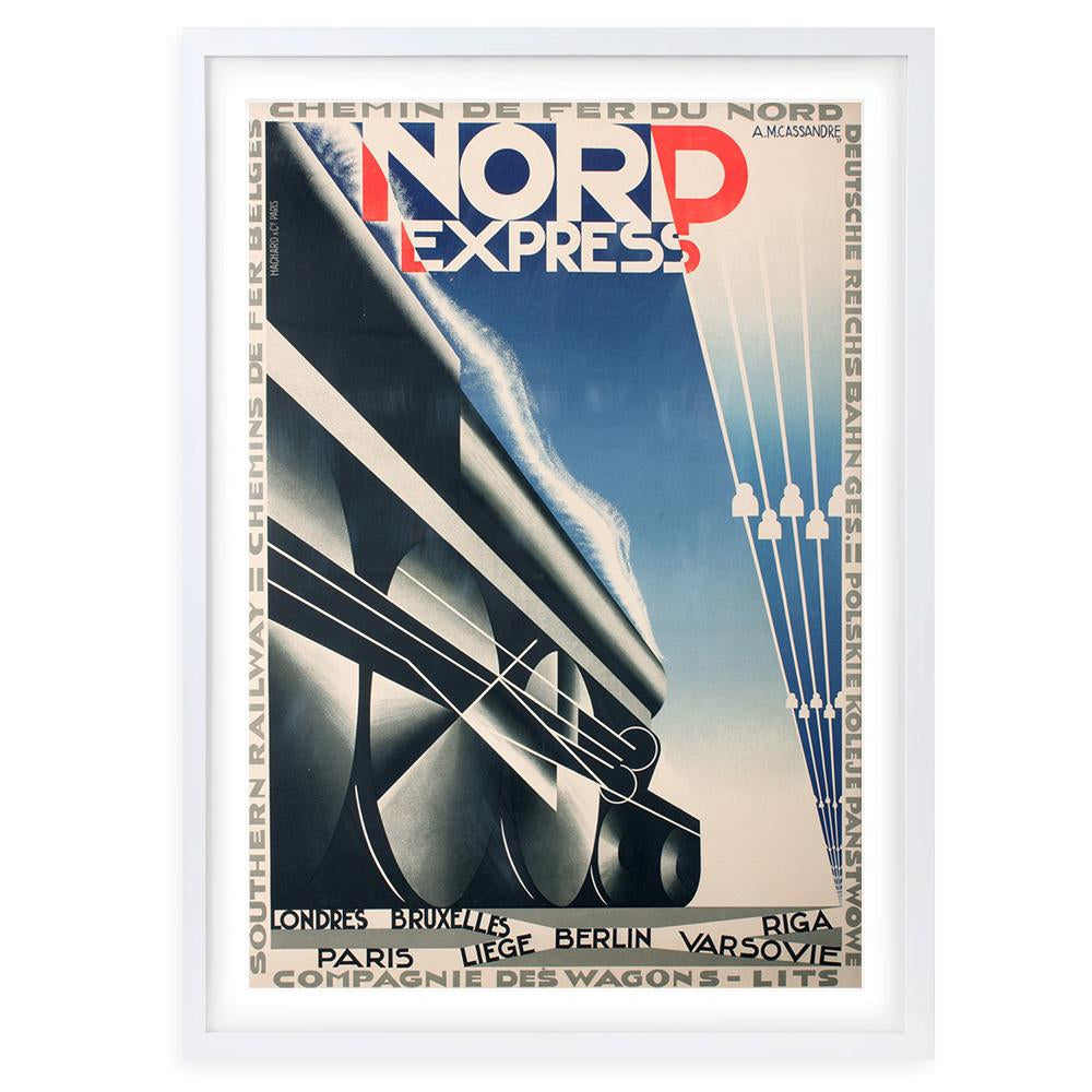 Wall Art's Nord Express Large 105cm x 81cm Framed A1 Art Print