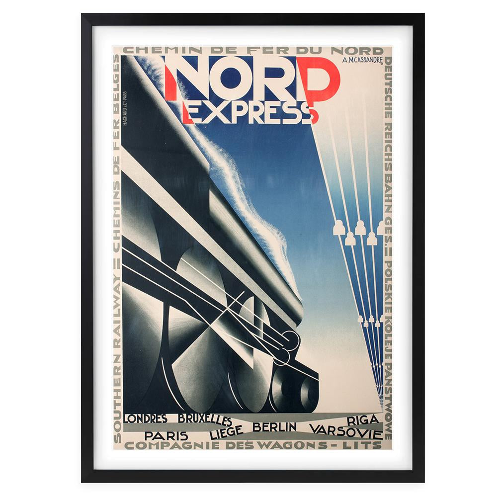 Wall Art's Nord Express Large 105cm x 81cm Framed A1 Art Print