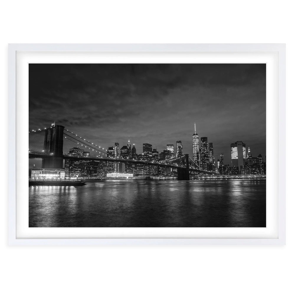 Wall Art's New York Skyline Large 105cm x 81cm Framed A1 Art Print