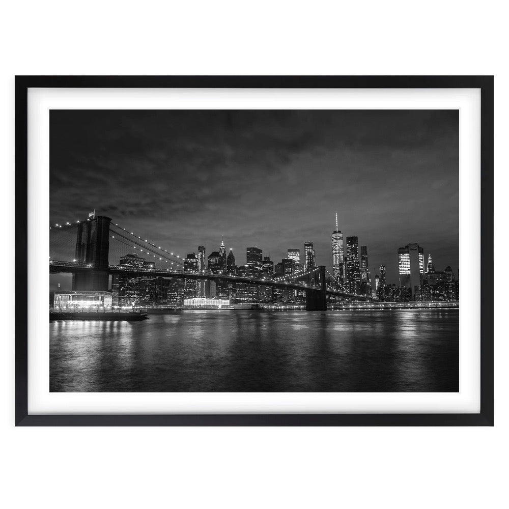 Wall Art's New York Skyline Large 105cm x 81cm Framed A1 Art Print