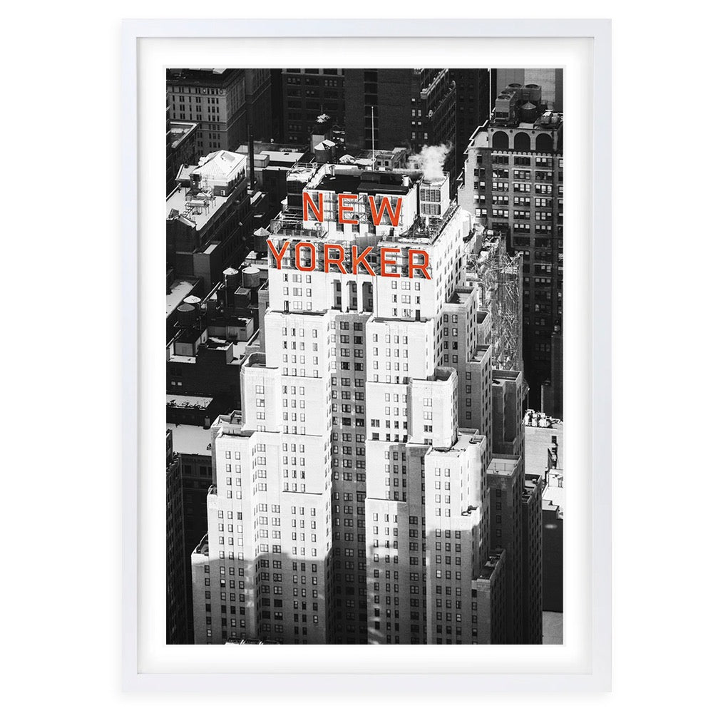 Wall Art's New Yorker Large 105cm x 81cm Framed A1 Art Print