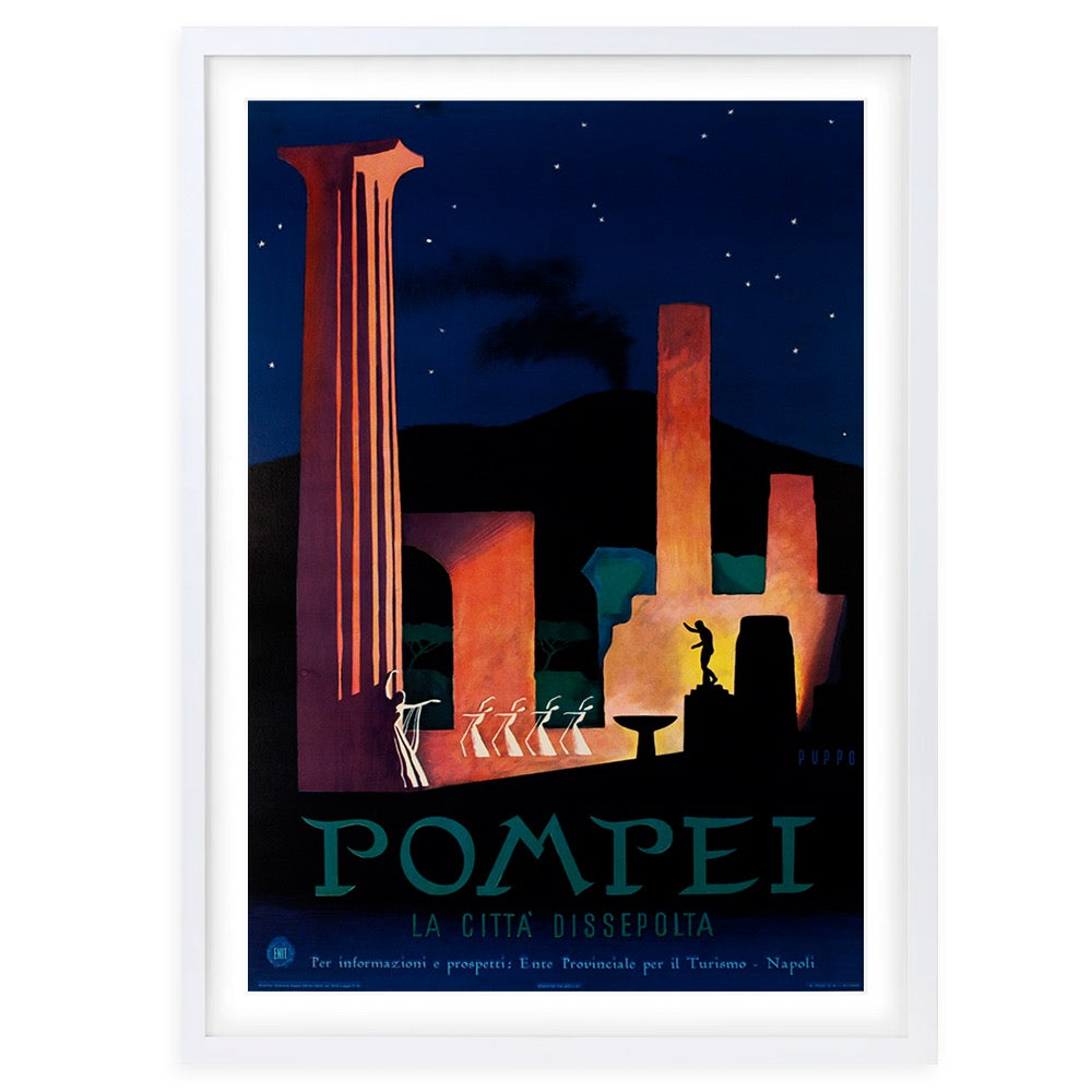 Wall Art's Pompei Large 105cm x 81cm Framed A1 Art Print