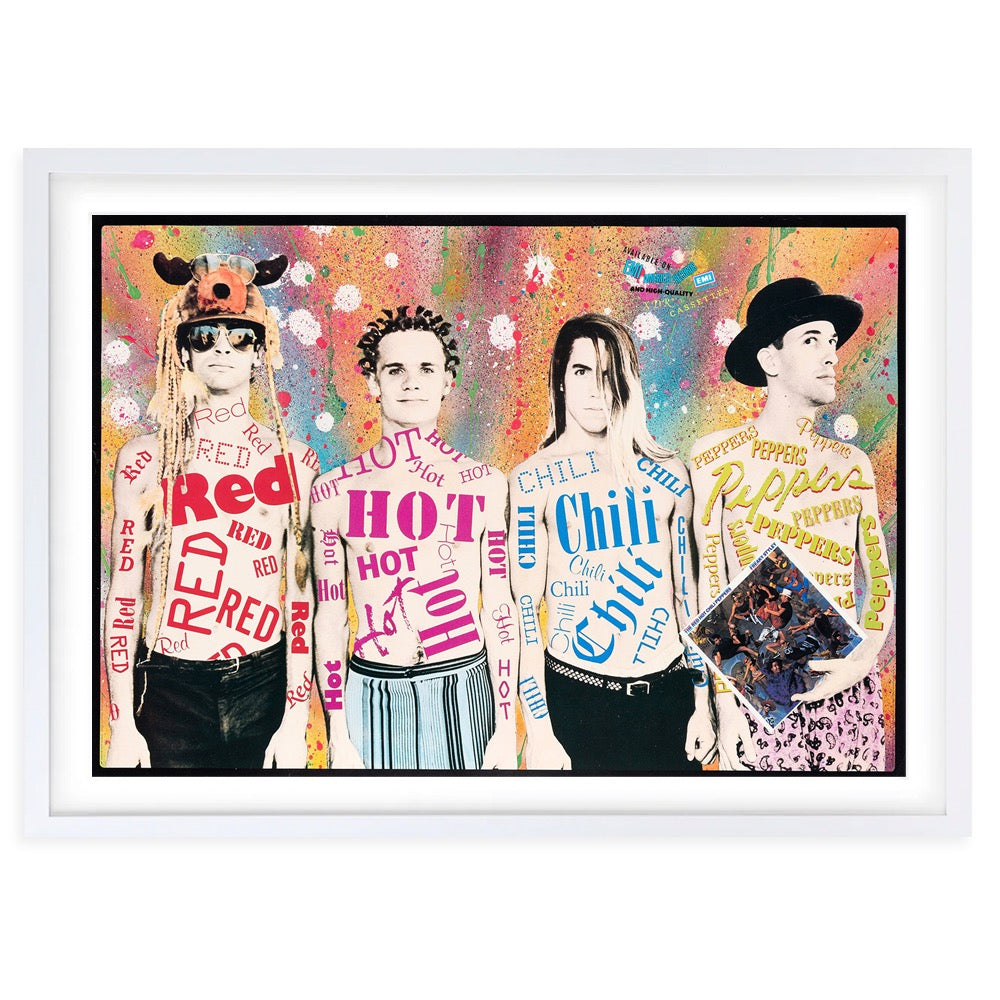 Wall Art's Red Hot Chili Peppers - Freaky Styley - 1985 Large 105cm x 81cm Framed A1 Art Print