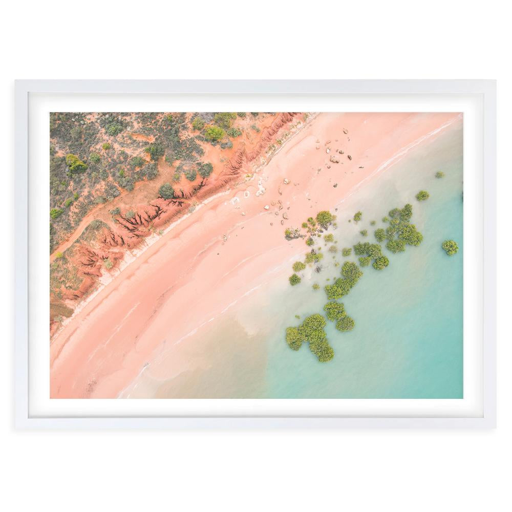 Wall Art's Roebuck Bay Beach Large 105cm x 81cm Framed A1 Art Print