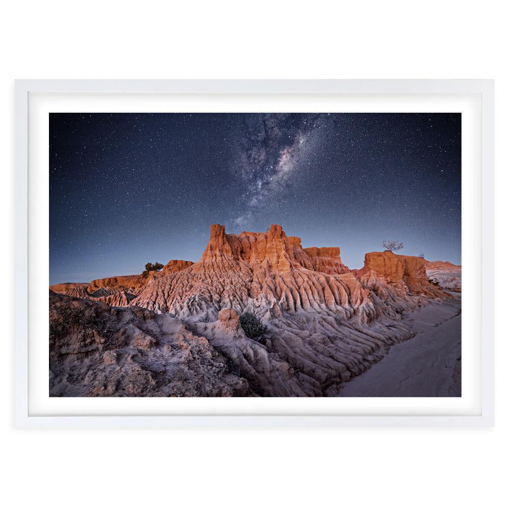 Wall Art's Red Rocks And Stars Large 105cm x 81cm Framed A1 Art Print