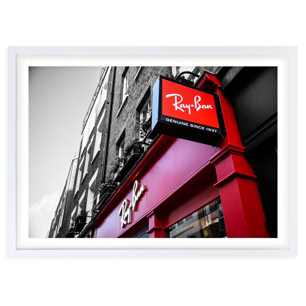 Wall Art's Ray Ban Store Large 105cm x 81cm Framed A1 Art Print