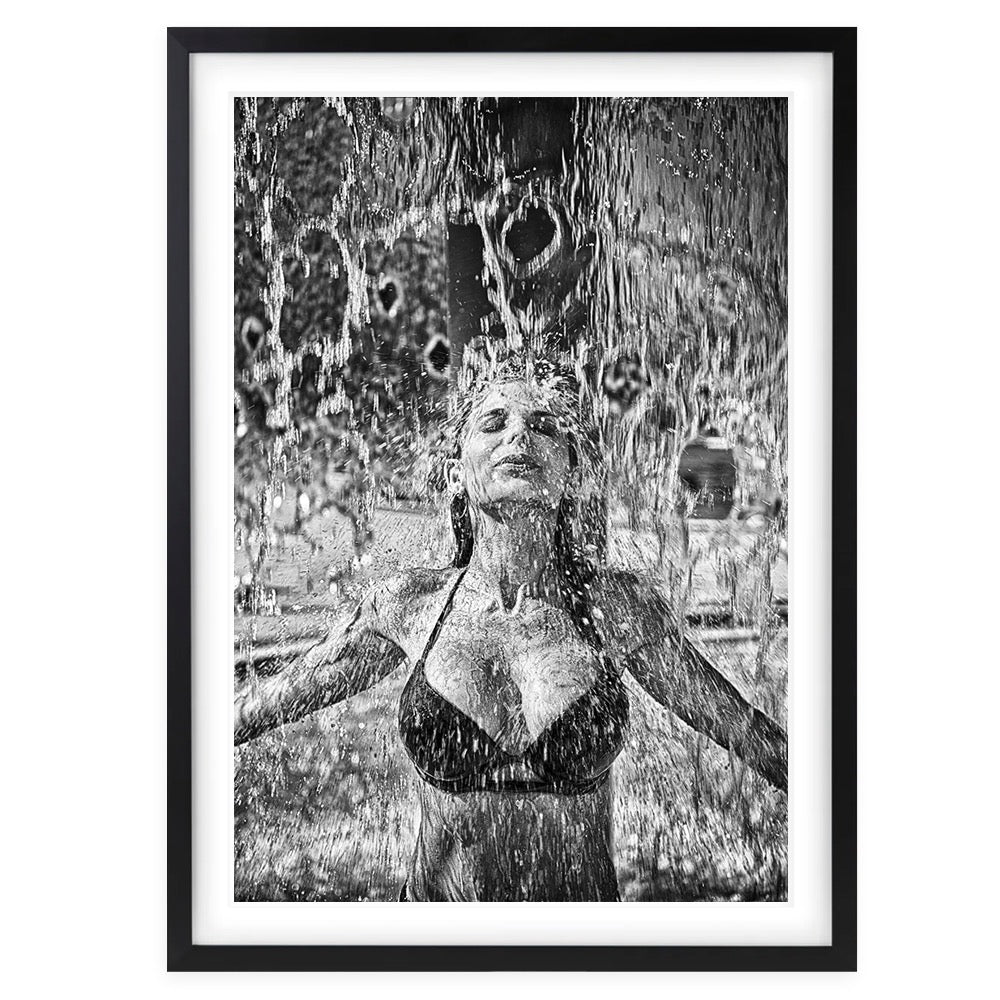 Wall Art's Summer Showers Large 105cm x 81cm Framed A1 Art Print