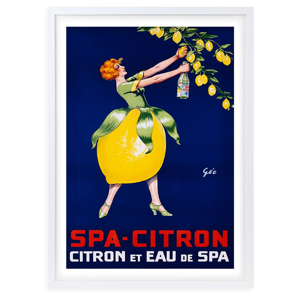 Wall Art's Spa Citron Large 105cm x 81cm Framed A1 Art Print