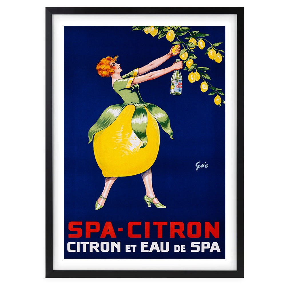 Wall Art's Spa Citron Large 105cm x 81cm Framed A1 Art Print