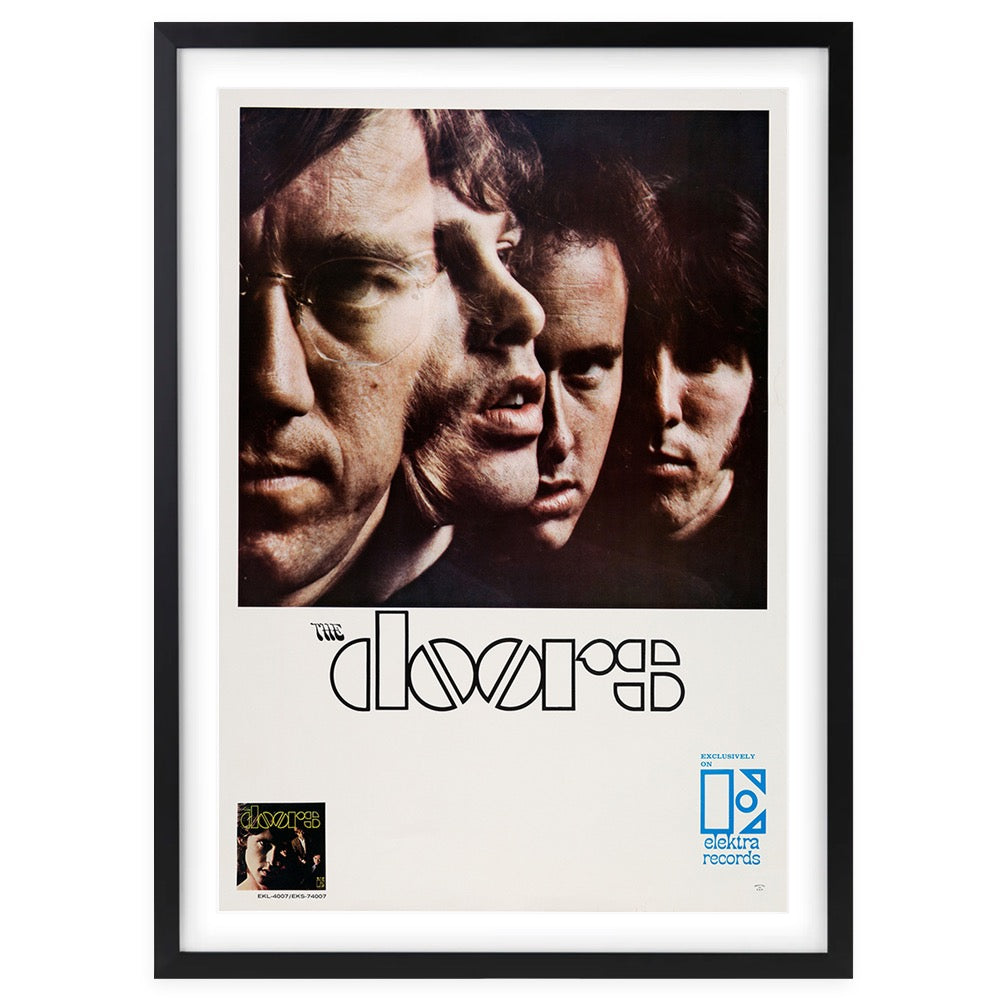Wall Art's The Doors - Album Promo - 1967 Large 105cm x 81cm Framed A1 Art Print
