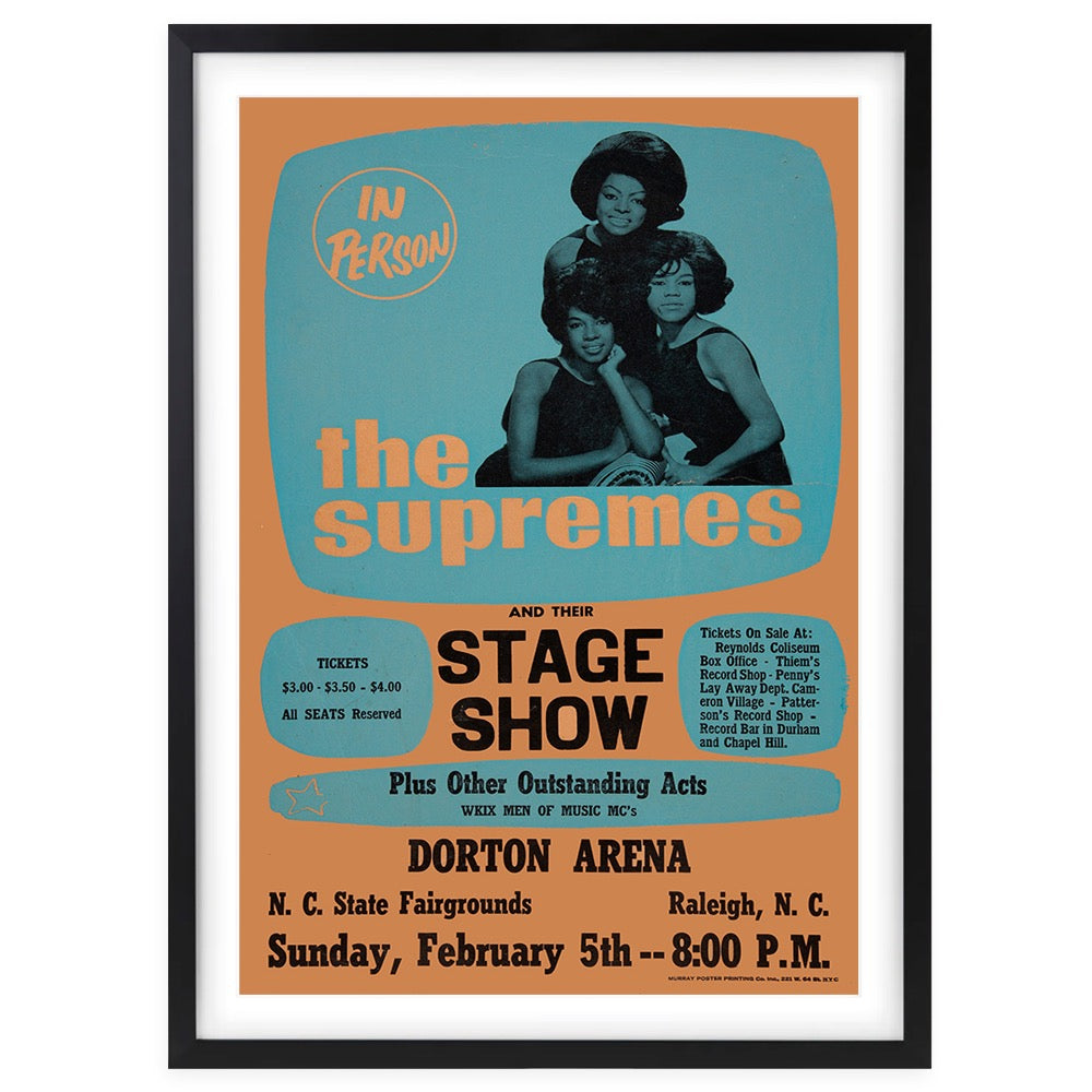 Wall Art's The Supremes 1967 Large 105cm x 81cm Framed A1 Art Print