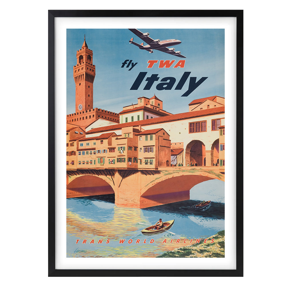 Wall Art's TWA Italy Large 105cm x 81cm Framed A1 Art Print