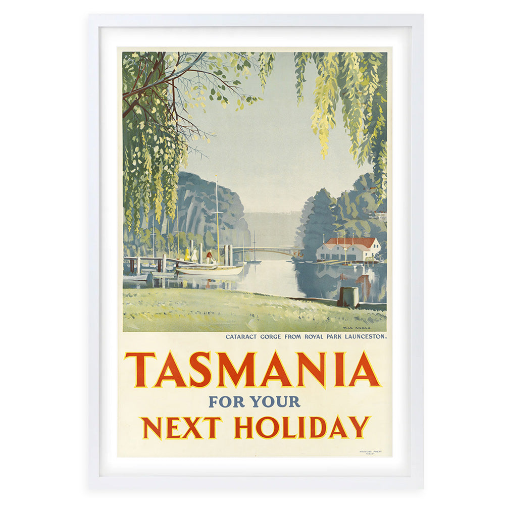 Wall Art's Tasmania For Your Next Holiday Large 105cm x 81cm Framed A1 Art Print