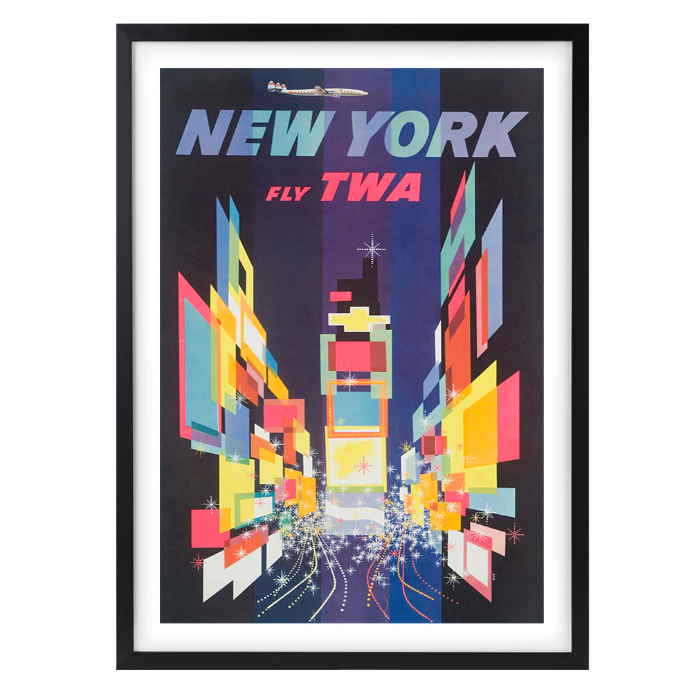 Wall Art's TWA New York Large 105cm x 81cm Framed A1 Art Print