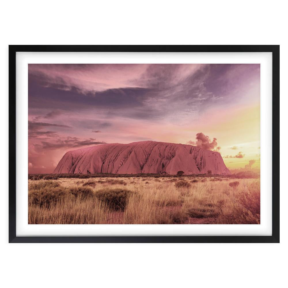 Wall Art's Uluru Large 105cm x 81cm Framed A1 Art Print