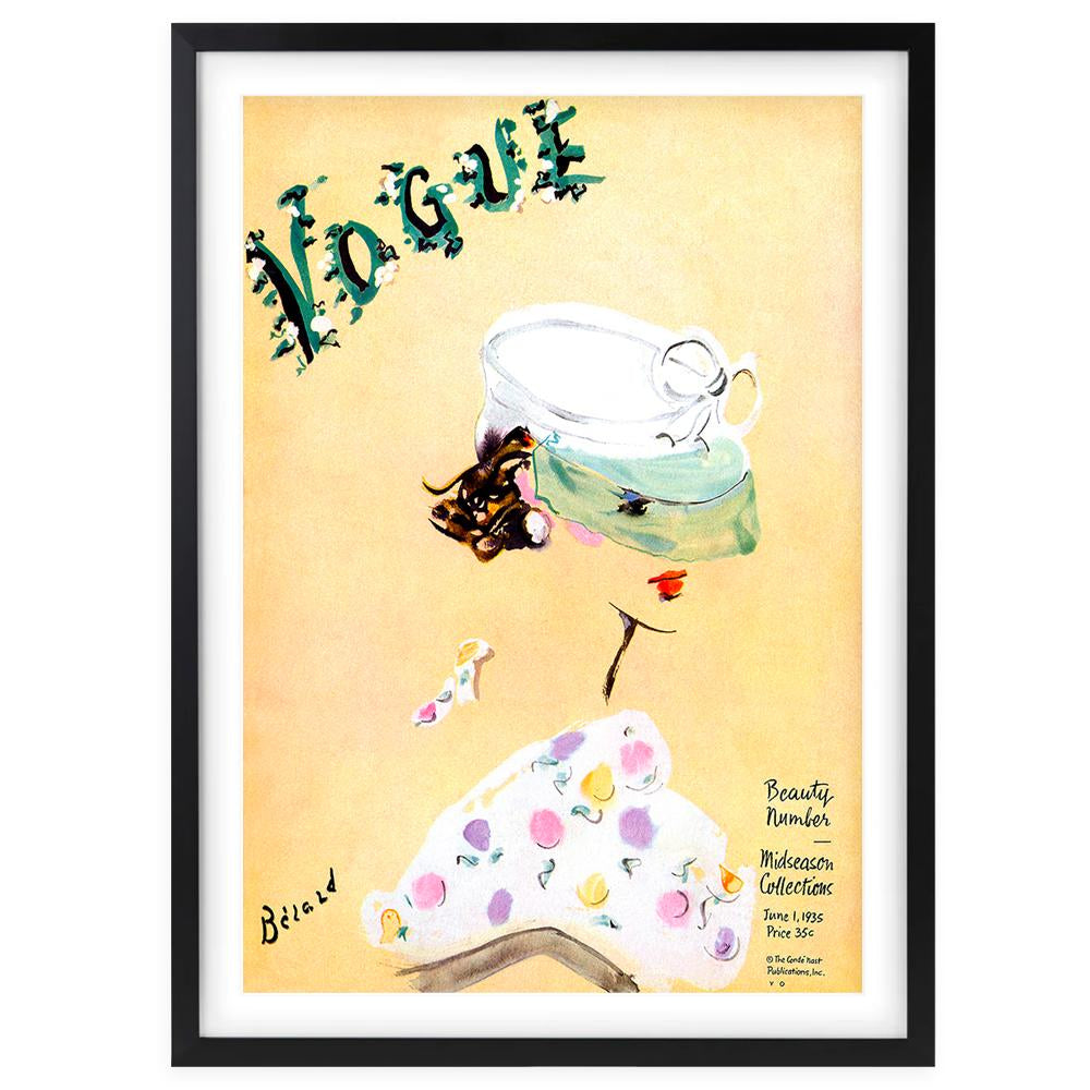 Wall Art's Vogue June 1935 1  Large 105cm x 81cm Framed A1 Art Print