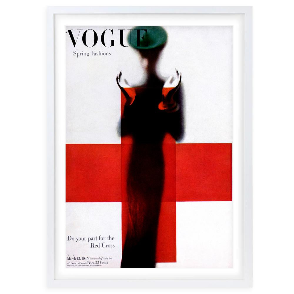 Wall Art's Vogue March 1945 Large 105cm x 81cm Framed A1 Art Print