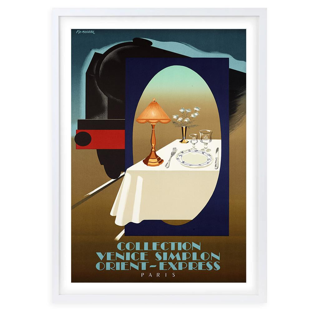 Wall Art's Venice Simplon Orient Express Large 105cm x 81cm Framed A1 Art Print