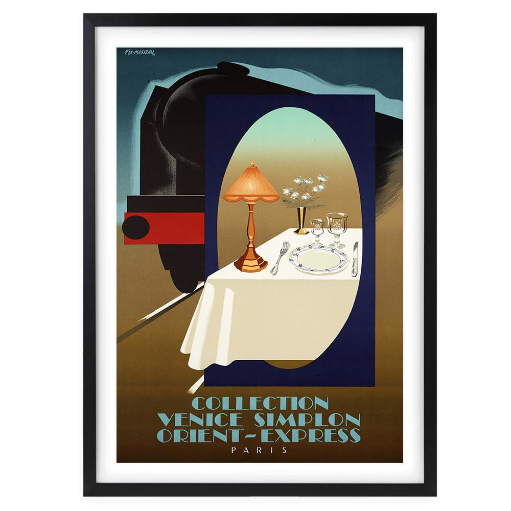 Wall Art's Venice Simplon Orient Express Large 105cm x 81cm Framed A1 Art Print