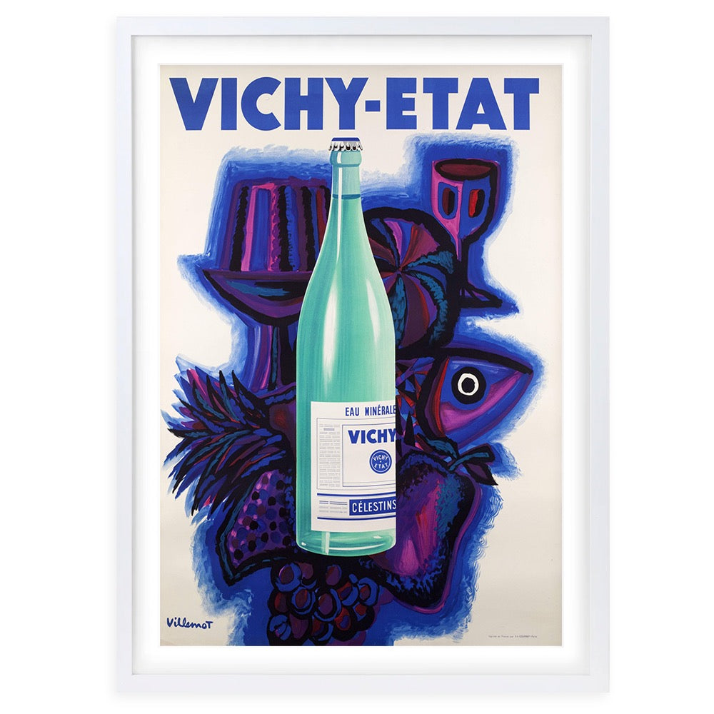 Wall Art's Vichy Etat Large 105cm x 81cm Framed A1 Art Print