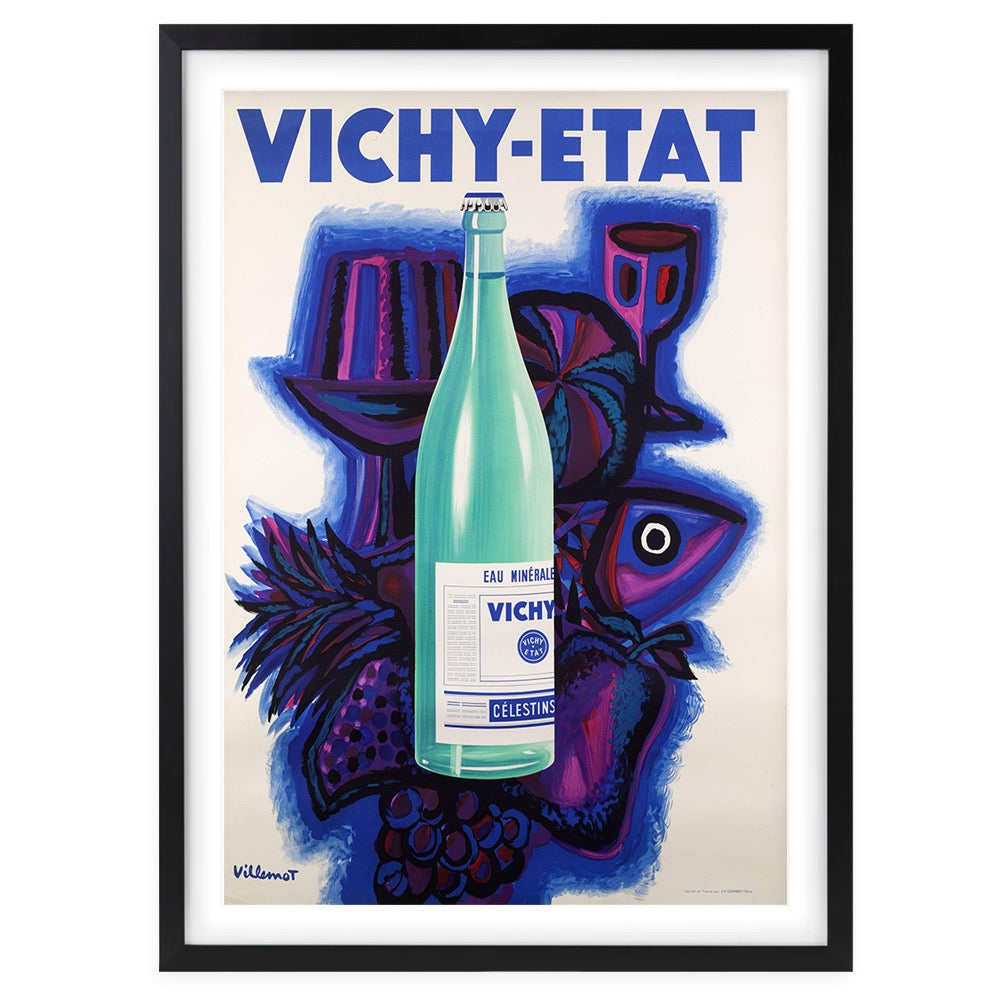 Wall Art's Vichy Etat Large 105cm x 81cm Framed A1 Art Print