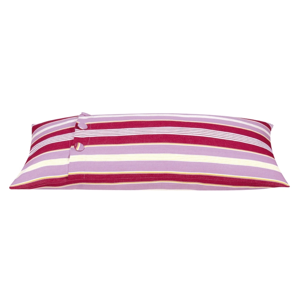 Pack of 4 Coste Fuchsia 35x70cm Multicoloured Striped Cushion Cover