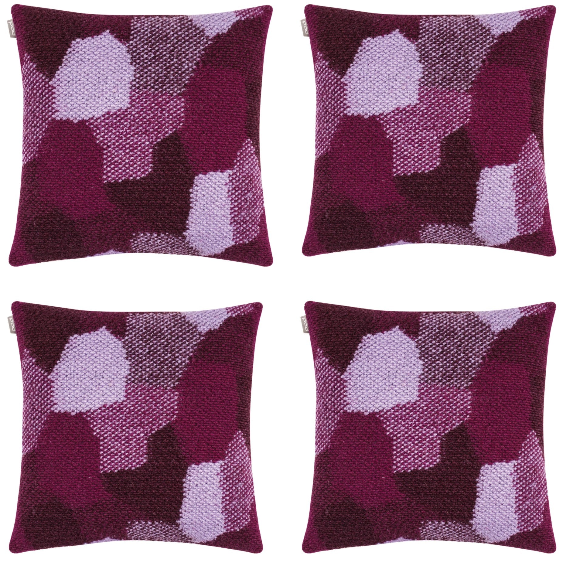 Pack of 4 Giovanni Fuchsia Purple Cushion Cover Made In Europe