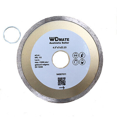 115mm Wet Continuou Saw BladeDiamond  Cutting Disc 4.5" 20/22.2mm Tile Marble