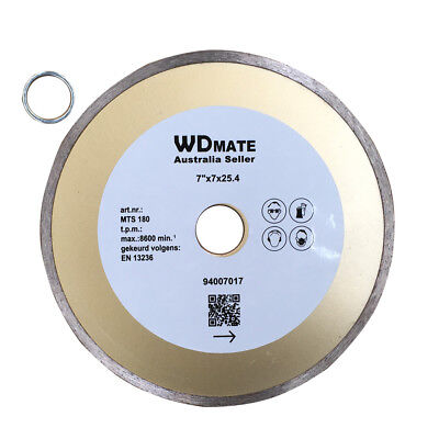 180mm Diamond Wet Saw Cutting Blade 7*2.4mm 7" Circular Disc 25.4/22.2 Granite