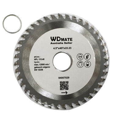 3x 115mm Wood TCT Circular Saw Blade Cutting Disc 4.5" 40T ATB Sharp 20/22.23mm